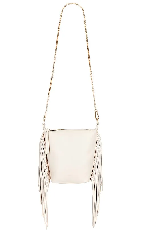 ALLSAINTS Evaline Fringe Crossbody in White