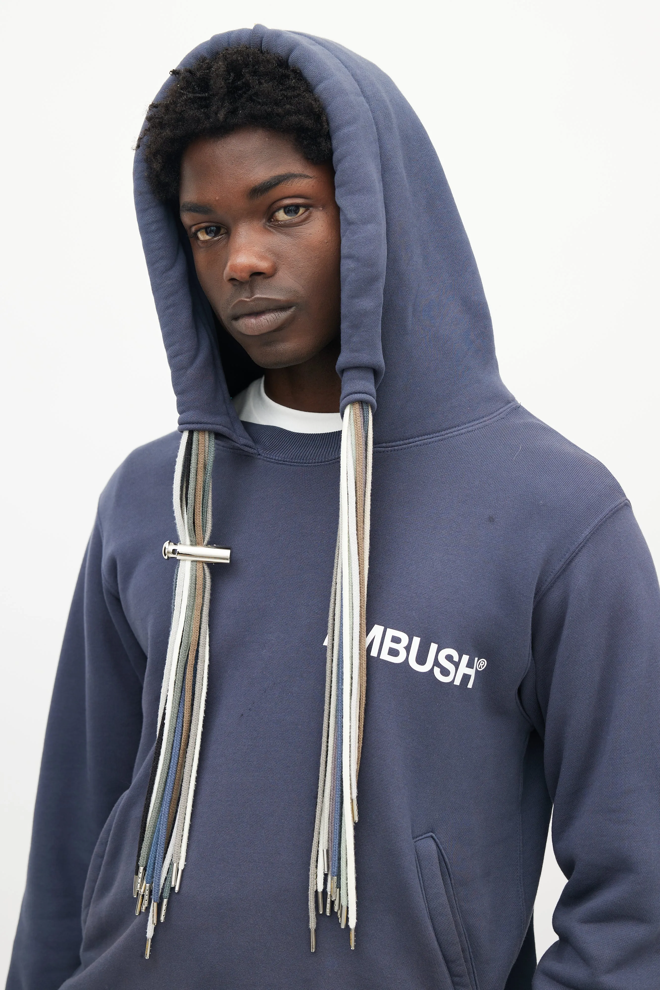 Blue Multi Cord Hoodie