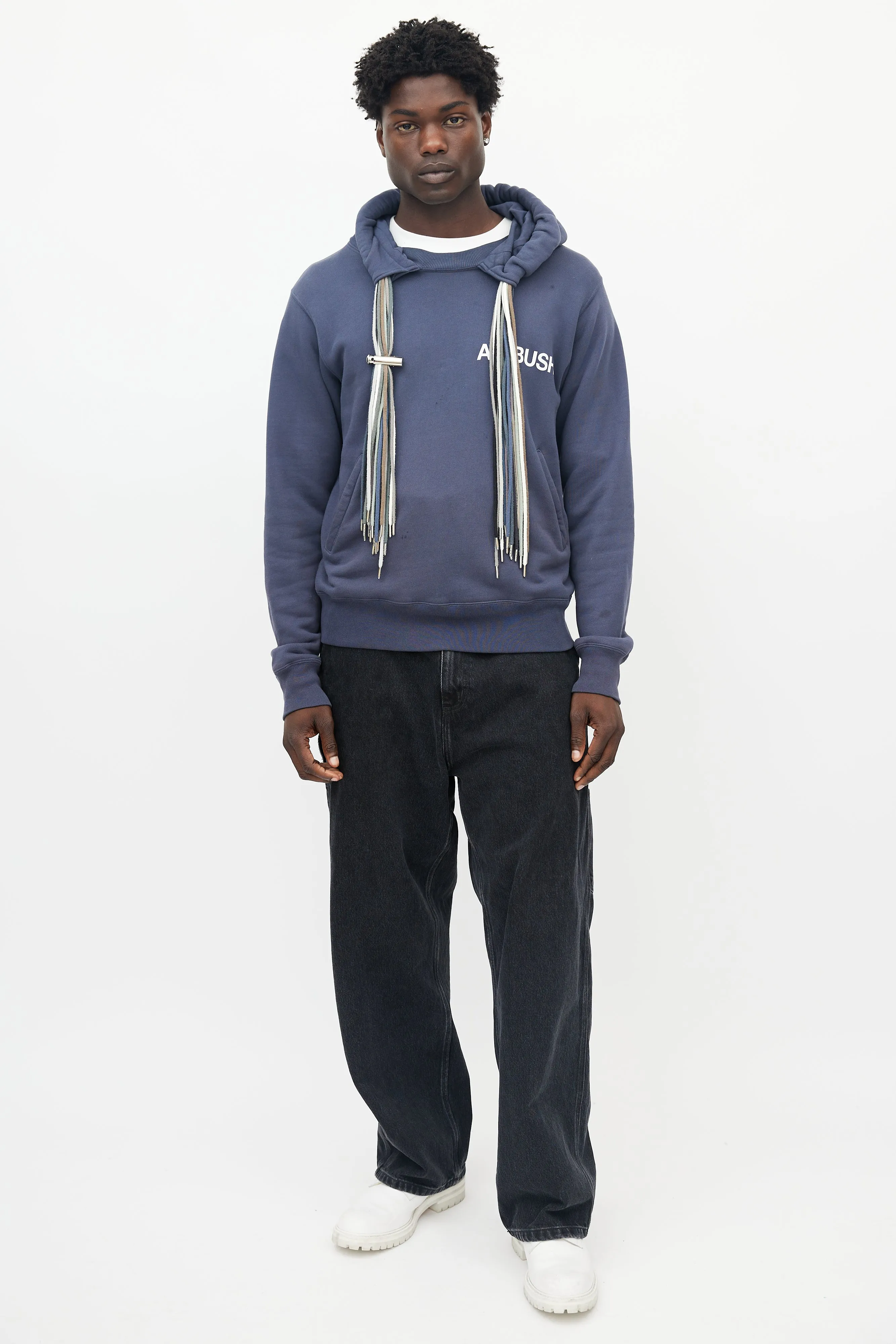 Blue Multi Cord Hoodie