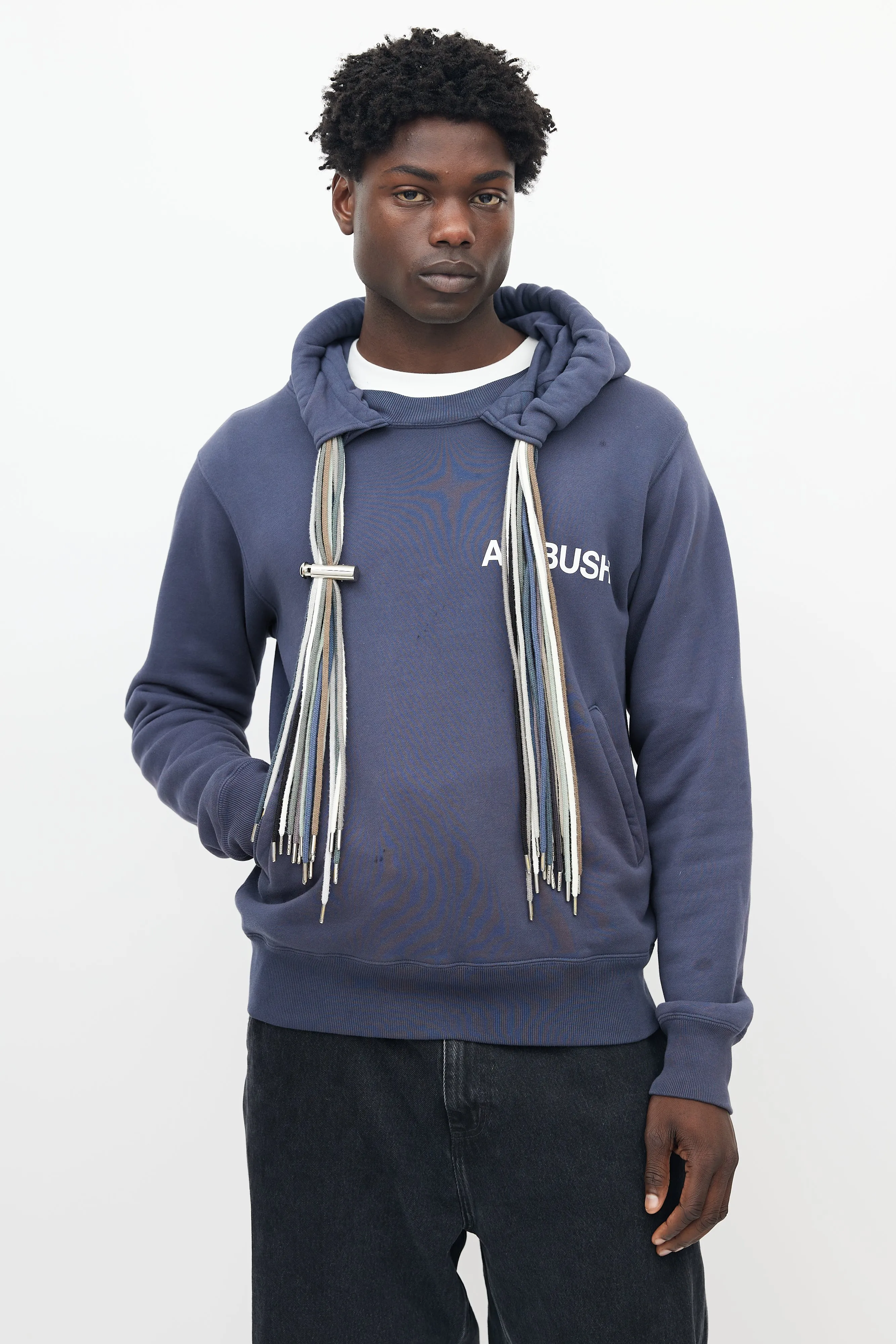 Blue Multi Cord Hoodie
