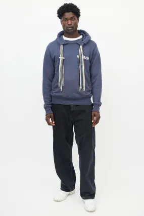 Blue Multi Cord Hoodie