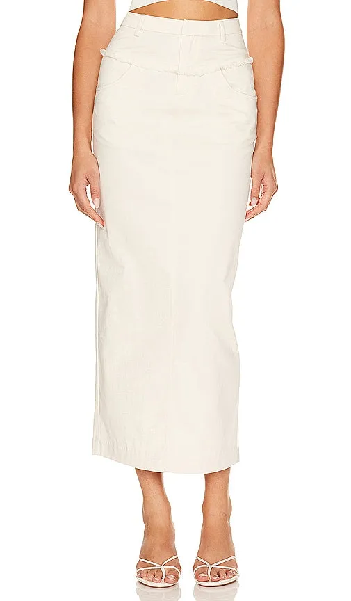 Camila Coelho Brickell Skirt in Cream
