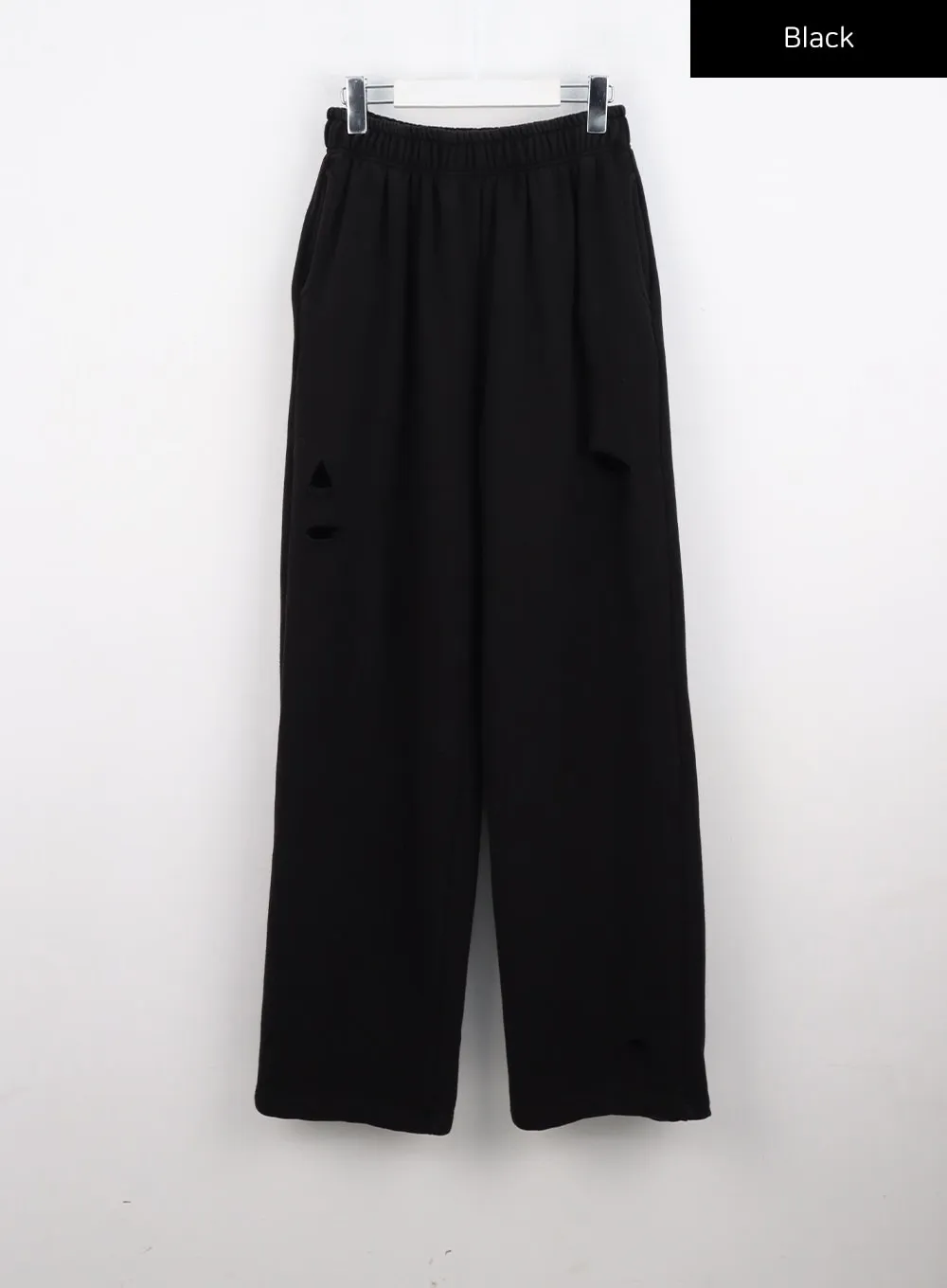 Cut-out Cotton Wide Pants CO327