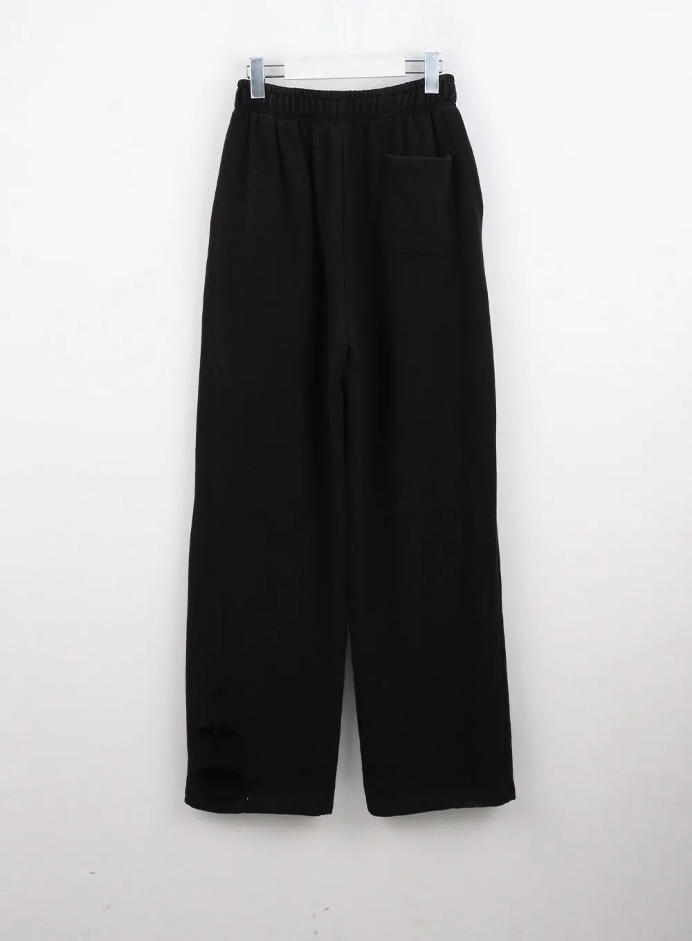 Cut-out Cotton Wide Pants CO327