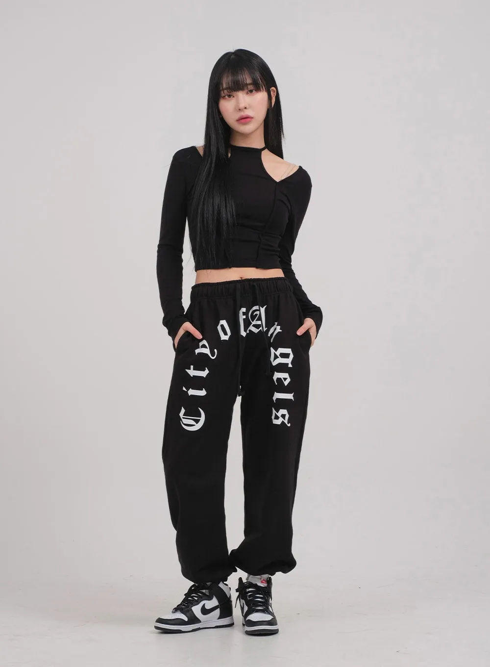 Cut Out Long Sleeve Top C0302