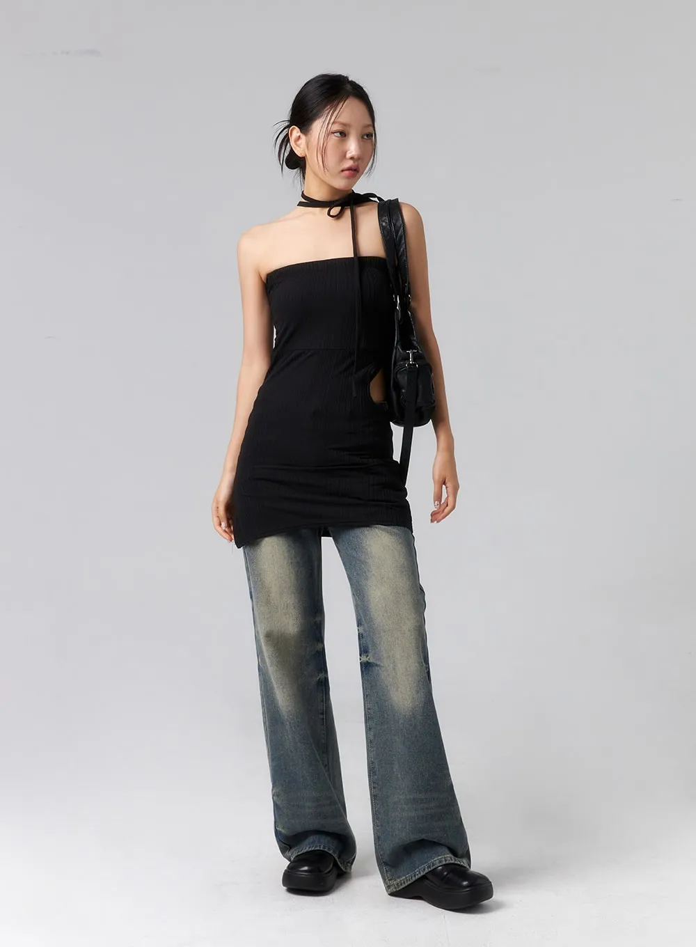 Cut Out Mini Dress CL319