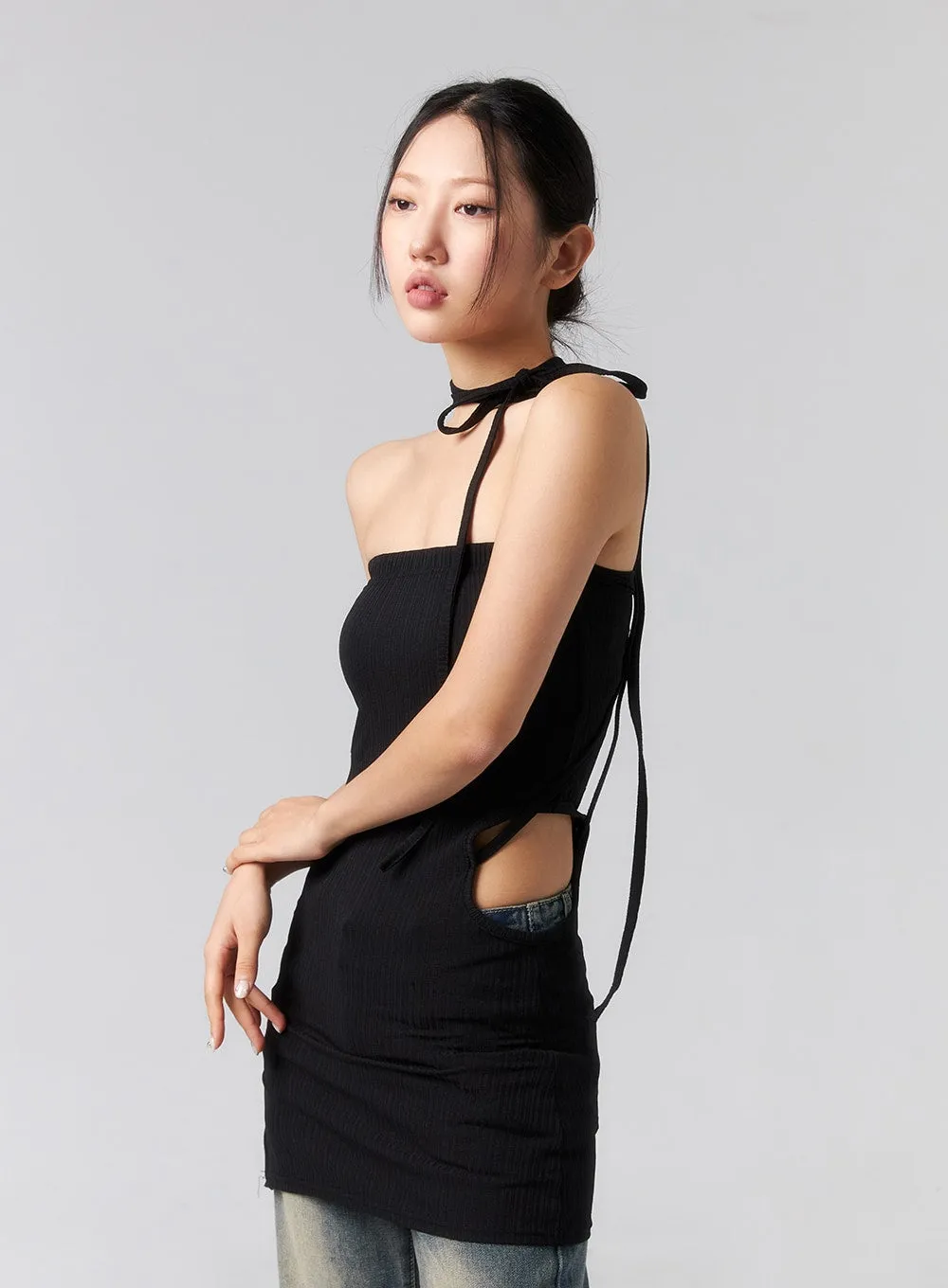 Cut Out Mini Dress CL319