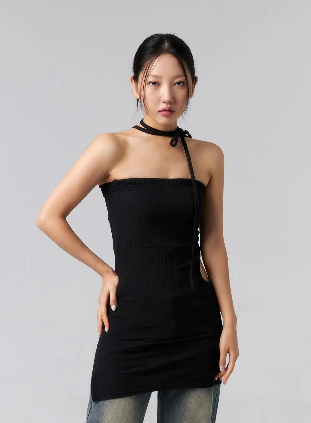 Cut Out Mini Dress CL319