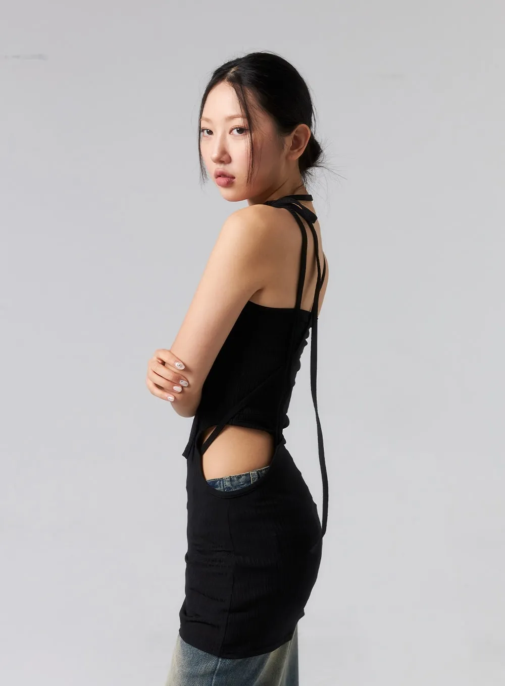 Cut Out Mini Dress CL319