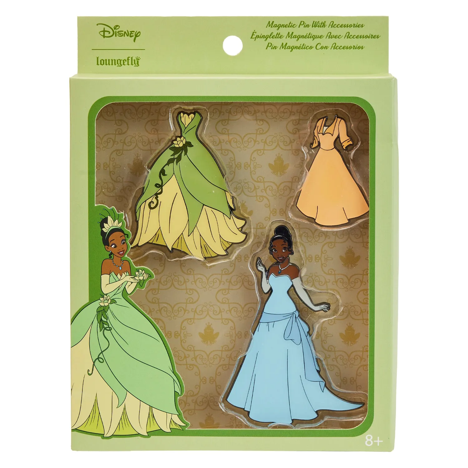 LF Disney Tiana Paper Doll Magnetic Pin Set