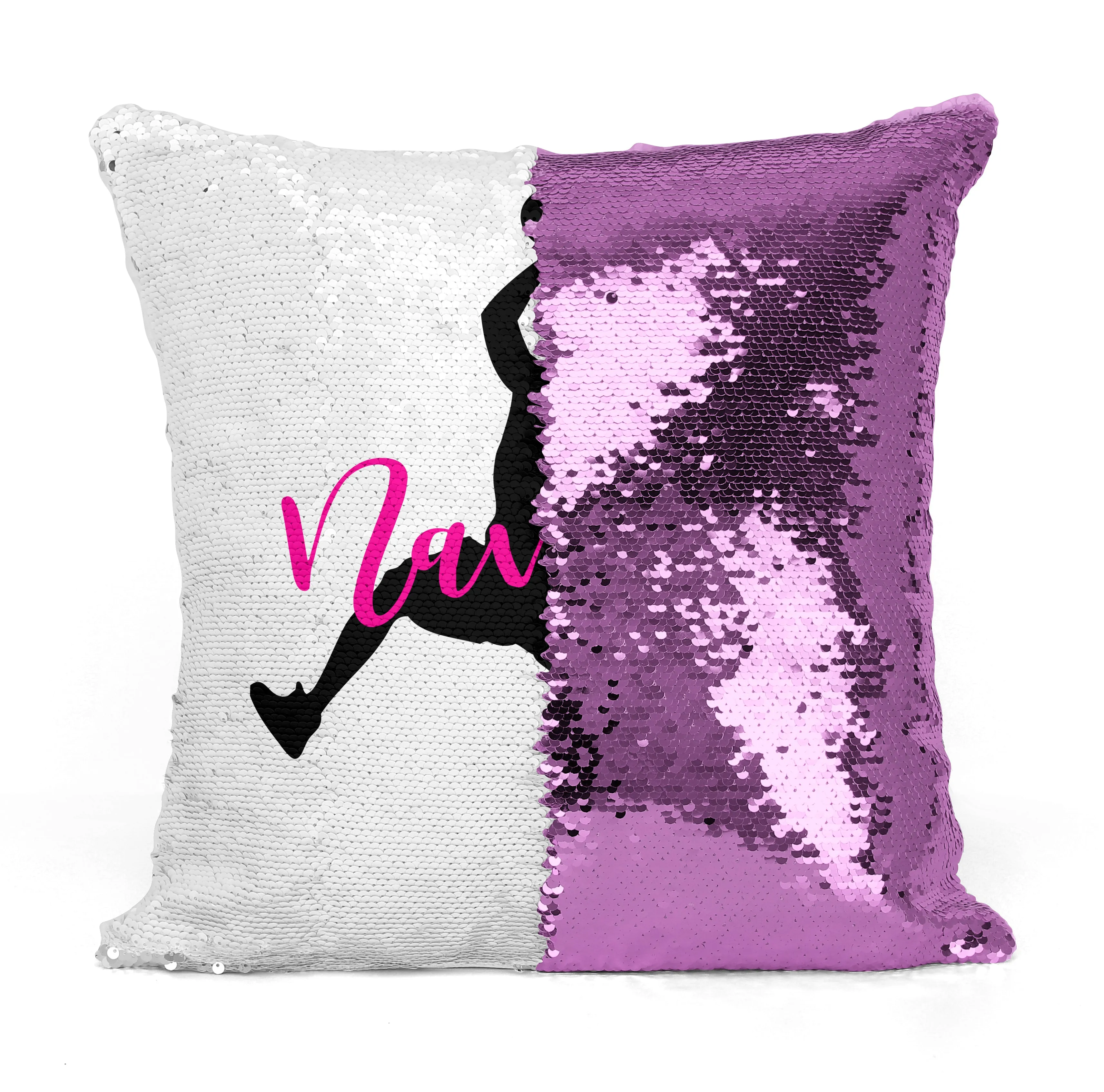 Personalized Basketball Sequin Mermaid Flip Pillow With Choice of Image