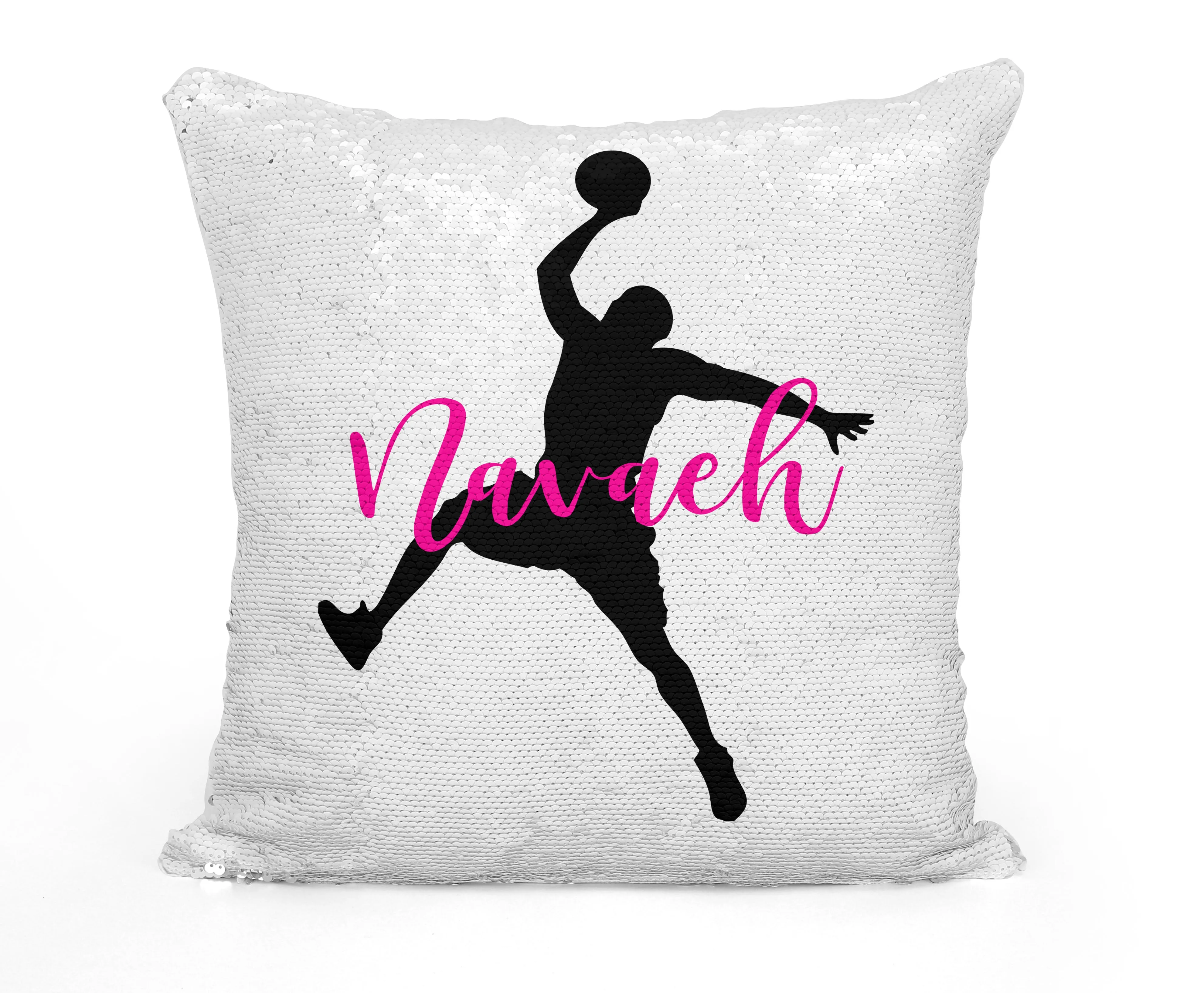 Personalized Basketball Sequin Mermaid Flip Pillow With Choice of Image