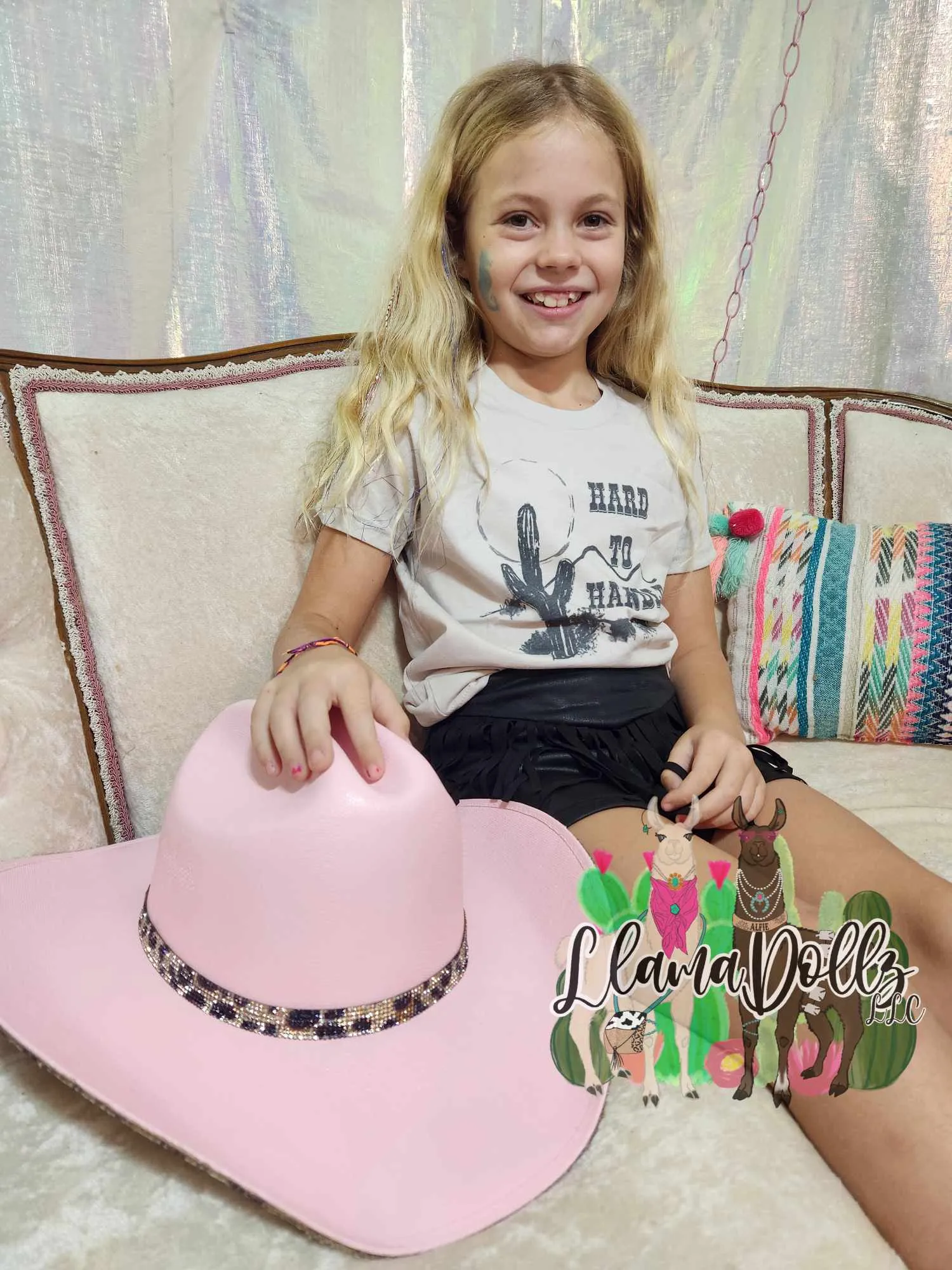 Round Up Kids Skort Black