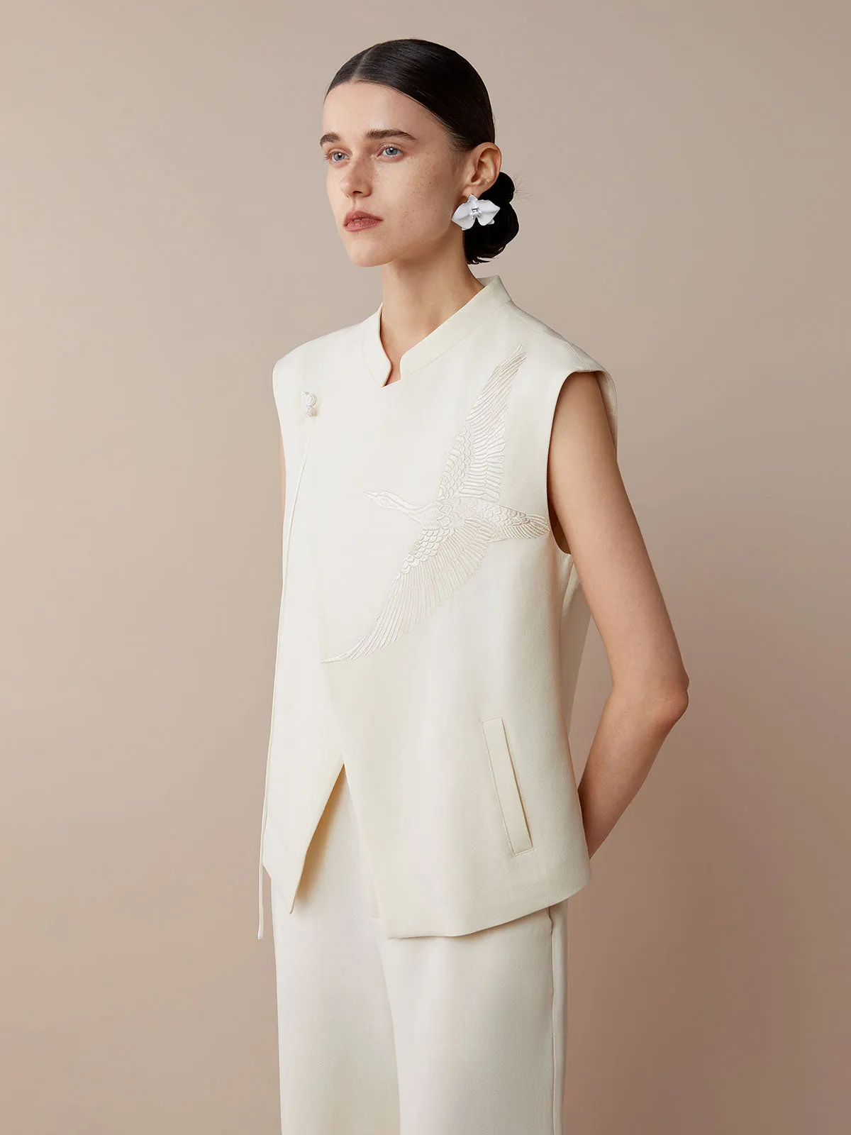 SILKINC Jinghong Swan Goose Waistcoat (The Soaring Vest)