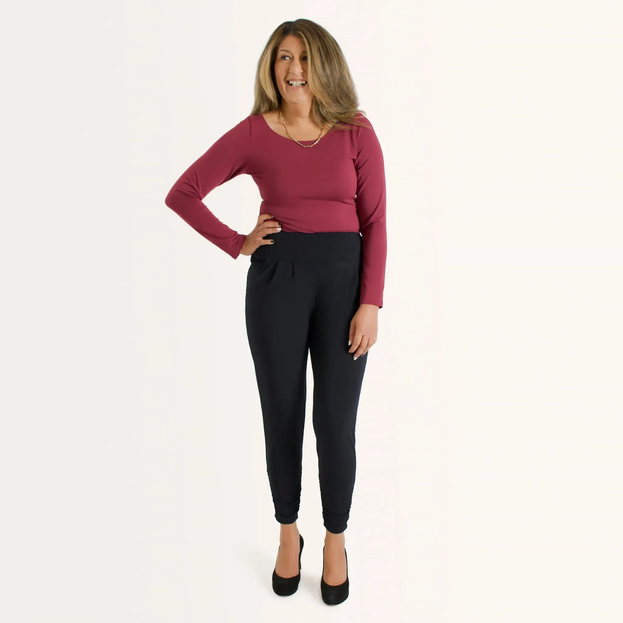 The Effortless Reversible Long Sleeve in Black